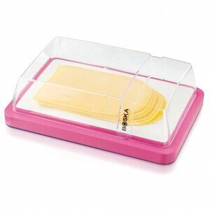 Boska Holland Cheese Server with Clear Dome – Pink